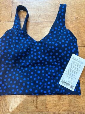 lululemon Align Tank Polka Dot Sports Bra Sz 6 A/B Cups NWT